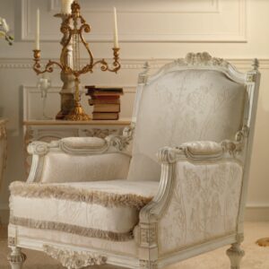 Poltrona imbottita rivestimento in tessuto