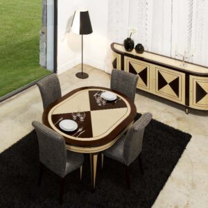 Tavolo ovale ROMA con prolunga centrale