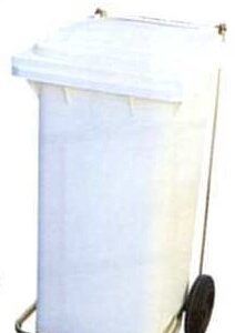 Pattumiera in pvc carrellata