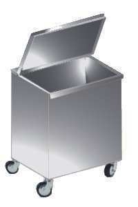Contenitore inox carrellato