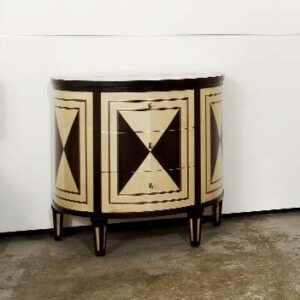 Comodino ROMA Acero/Wengè o Noce/Frassino