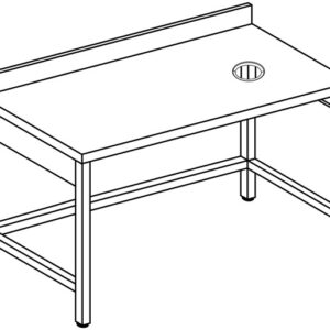 Esecuzione foro su piano da lavoro
