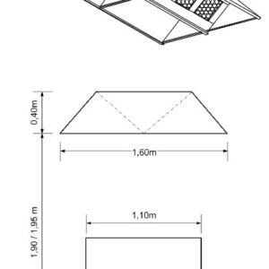 Cappa centrale 1600 serie COMBI (escluso aspiratore)