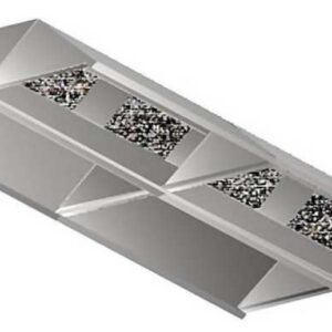 Cappa centrale 1600 serie COMBI (escluso aspiratore)