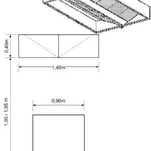 Cappa centrale 1800 serie OPTIMA (escluso aspiratore)