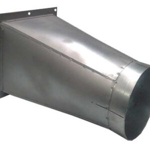 Raccordo per connessione da canale quadro a tondo