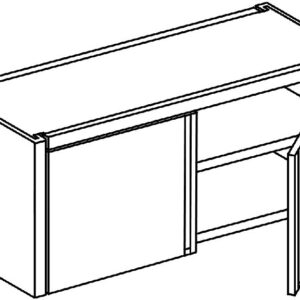 Mobili pensili inox 400 ad armadio con 2 sportelli a battente