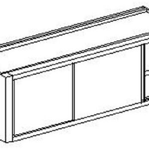 Mobili pensili inox ad armadio doppio fronte per applicazione su colonne