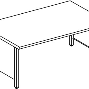 Tavoli inox 1350 su strutture con fianchi con 4 gambe