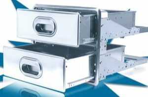 Cassetto doppio di servizio inox