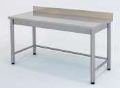 Tavoli inox  per pescherie con alzatina