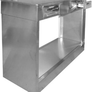 Mobile retrobar inox a giorno per macchina caffè espresso 500