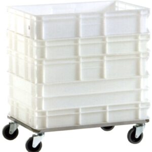 Carrelli inox portacontenitori