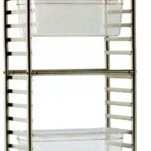 Carrelli inox porta bacinelle gastronorme