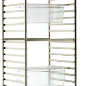 Carrelli inox porta bacinelle gastronorme