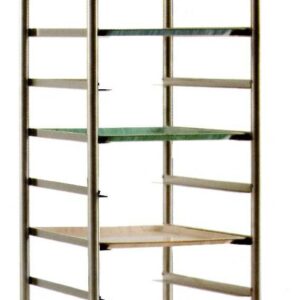 Carrelli inox porta vassoi euronorme