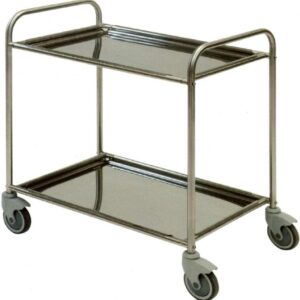 Carrelli inox multiuso a 2 piani 1080