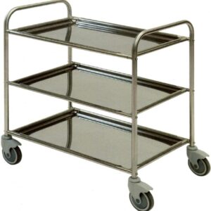 Carrelli inox multiuso a 3 piani 1080