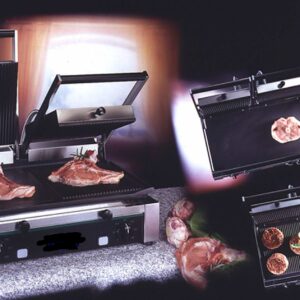 Grill-toast inox elettrico 500