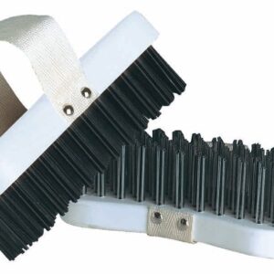 Spazzola con denti in acciaio  per la pulizia dei ceppi in legno