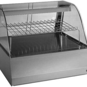 Vetrine refrigerate 780 inox  con cristalli curvi da banco