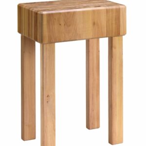 Ceppo in legno con gambe fisse 60x60