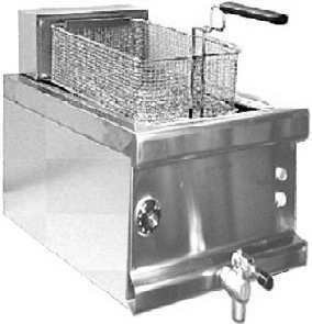 Friggitrici inox elettriche Combi 600, 1 vasca da banco L12