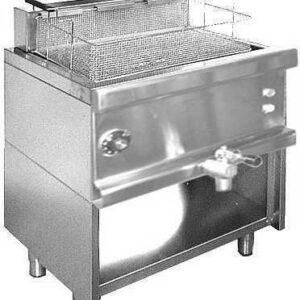 Friggitrici inox elettriche Combi 600, 1 vasca su mobile 36 lt.