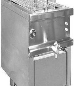 Friggitrici inox elettriche Combi 600, 1 vasca su mobile cassetto olio 12 lt.