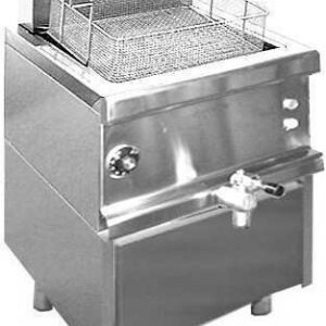 Friggitrici inox elettriche Combi 600, 1 vasca su mobile cassetto olio 24 lt.