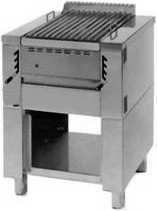 Griglie 2 - 70 a carbone vegetale inox su armadio a giorno serie Combi 700 elevat. 4 livelli