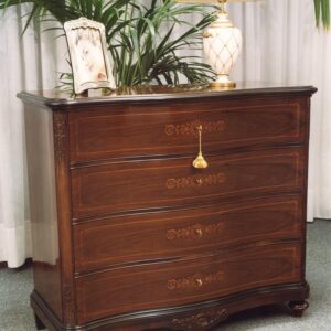 Comò in noce nazionale intarsio acero