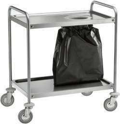 Carrello pattumiera inox 1090