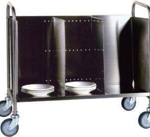 Carrelli porta piatti con struttura inox