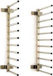 Rastrelliera inox a parete 11T