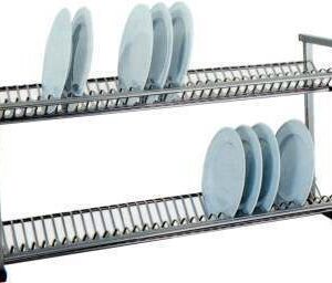 Scolapiatti inox a parete 70P