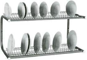 Scolapiatti inox a parete 62P