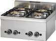 Piano cottura 600 ECO inox 4F a gas